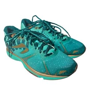 Newton Kismet POP2 NYC Marathon 2017 Running Shoes Men 11.5 45 Teal Gold U03017